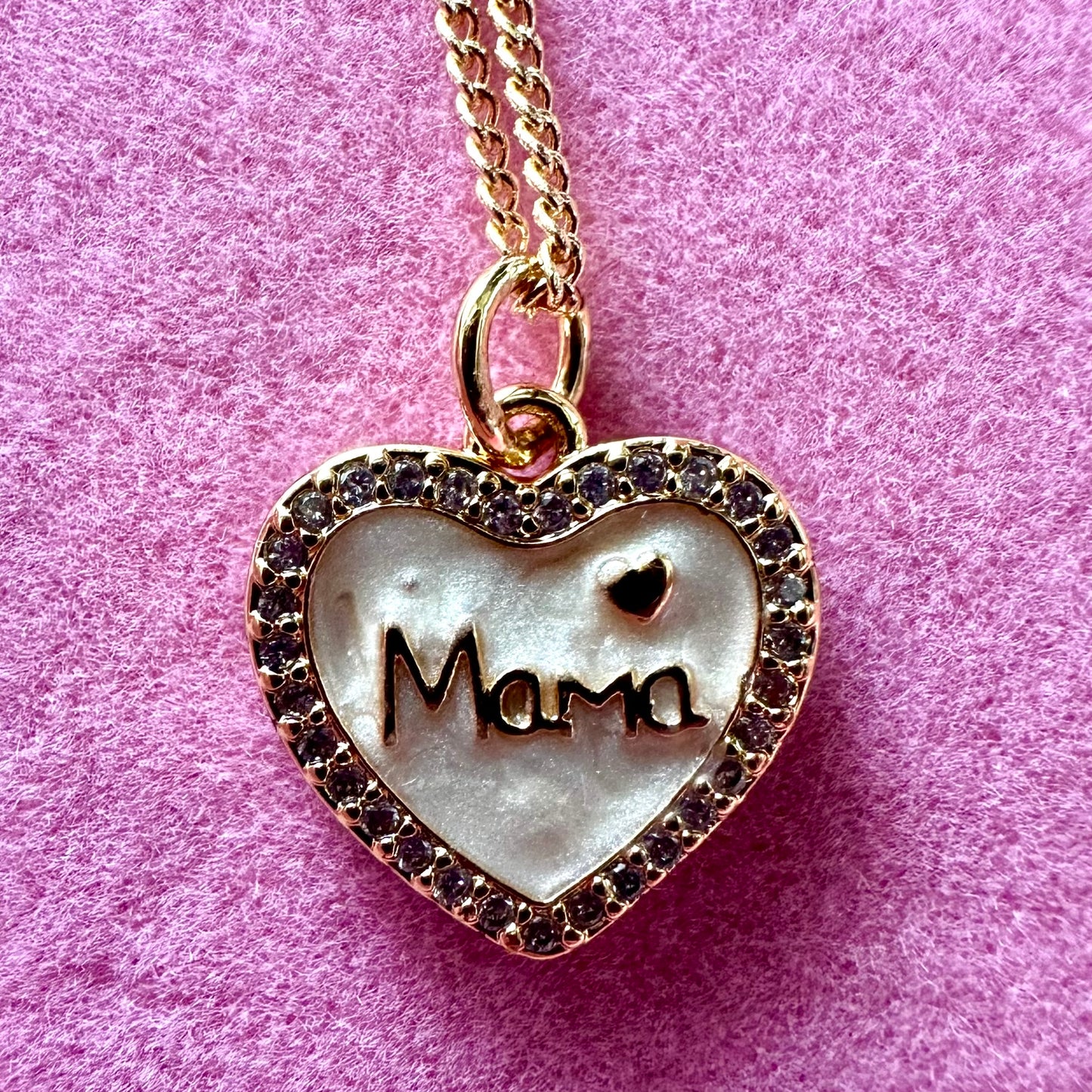 Mama Heart Charm Chain