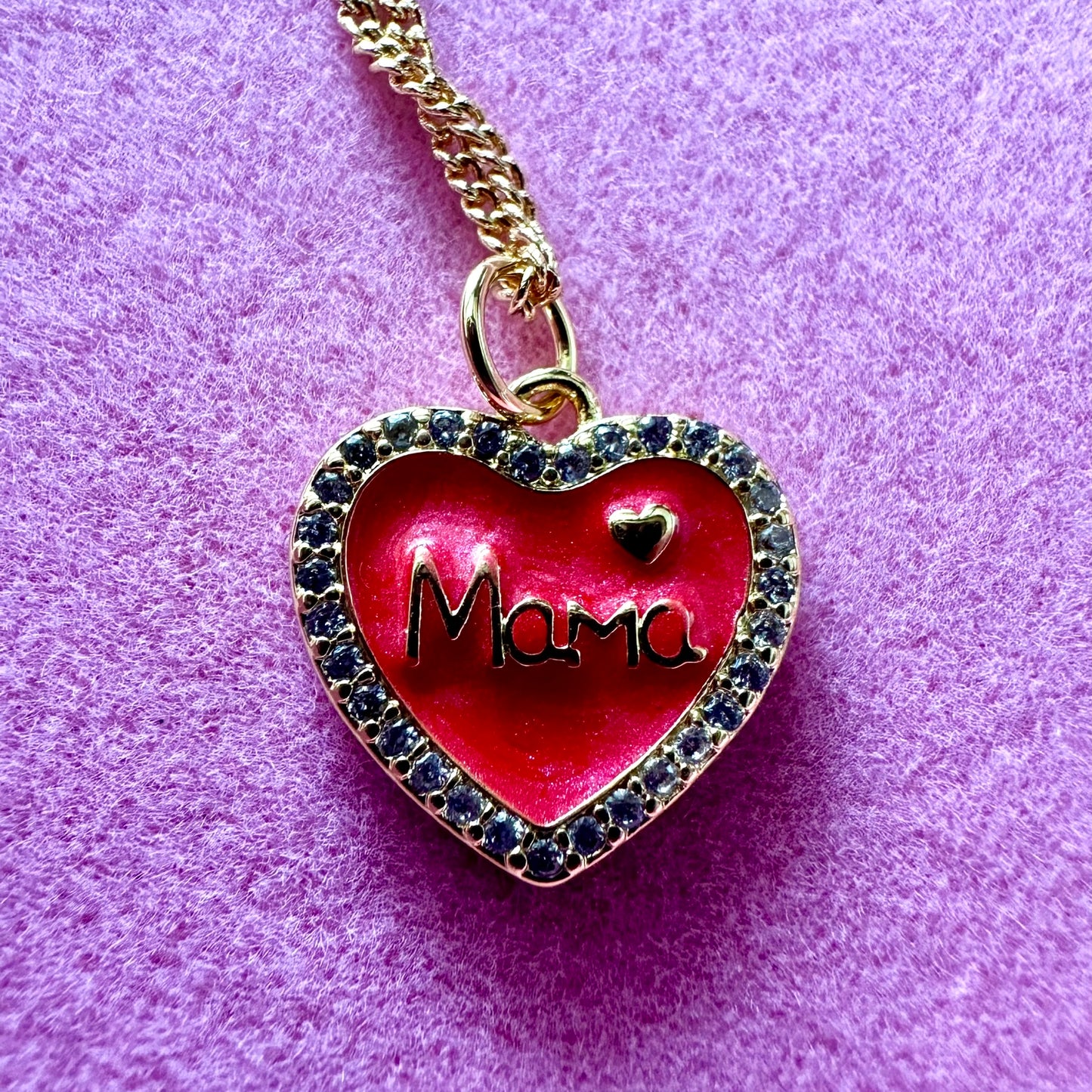 Mama Heart Charm Chain