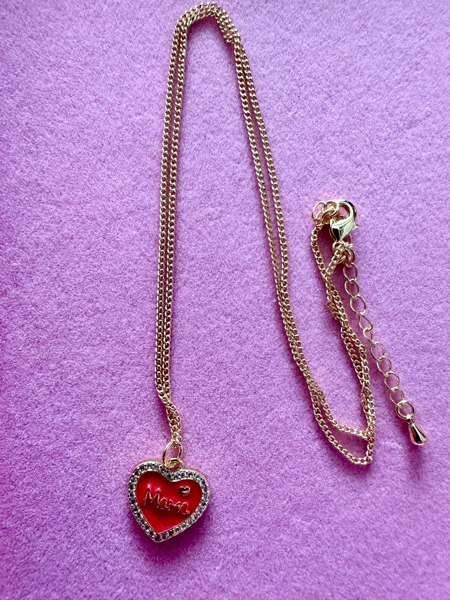 Mama Heart Charm Chain