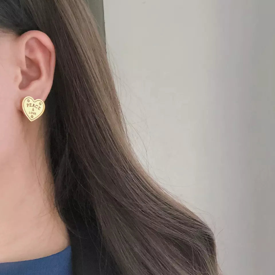 Peace + Love Earrings