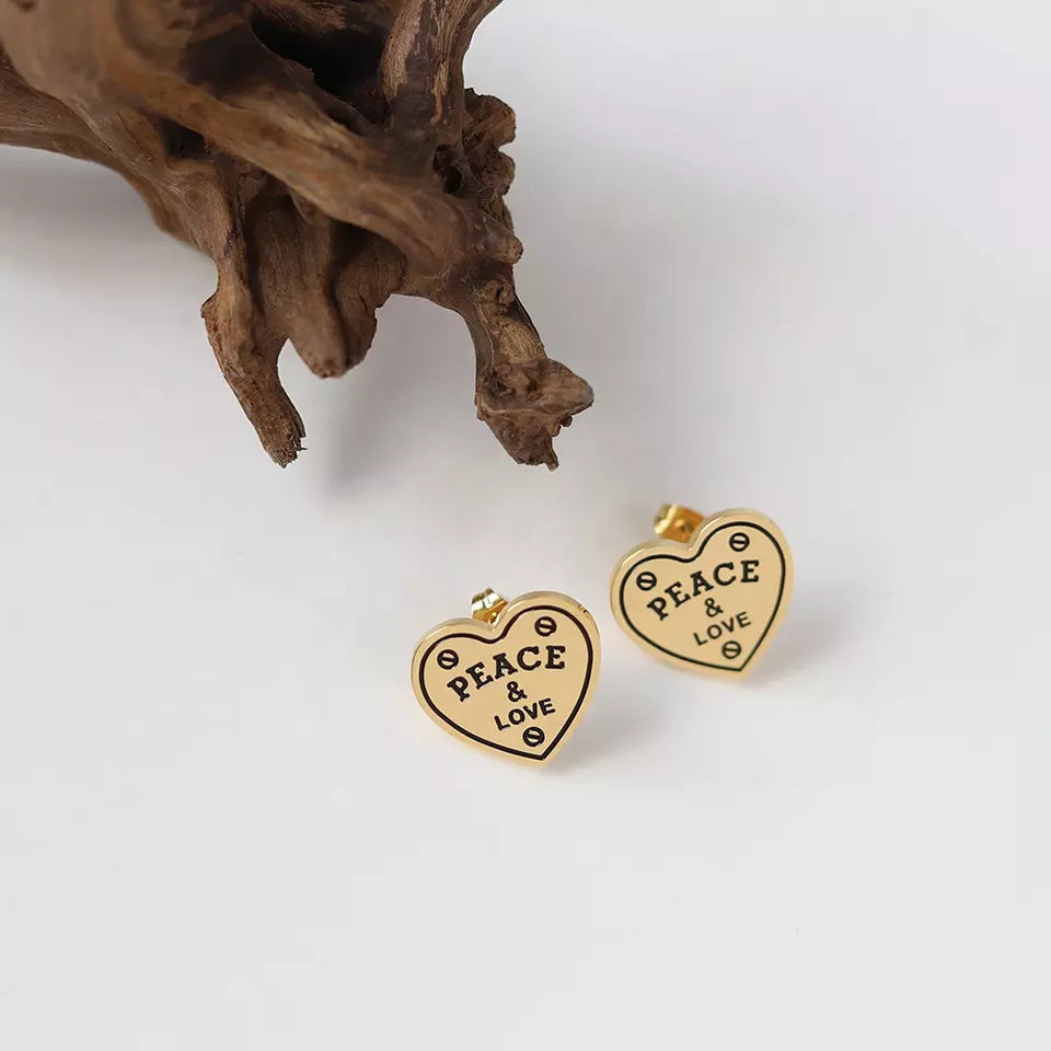 Peace + Love Earrings