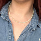 White Ethiopian Opal Necklace