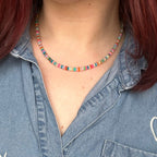 Rainbow Ethiopian Opal Necklace
