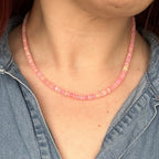 Pink Ethiopian Opal Necklace
