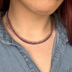 Lavender Pearl Necklace
