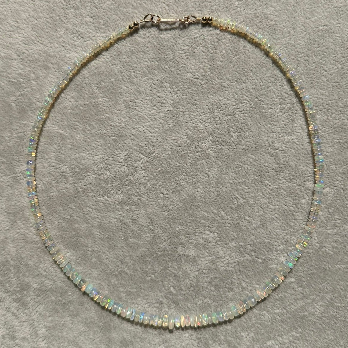White Ethiopian Opal Necklace