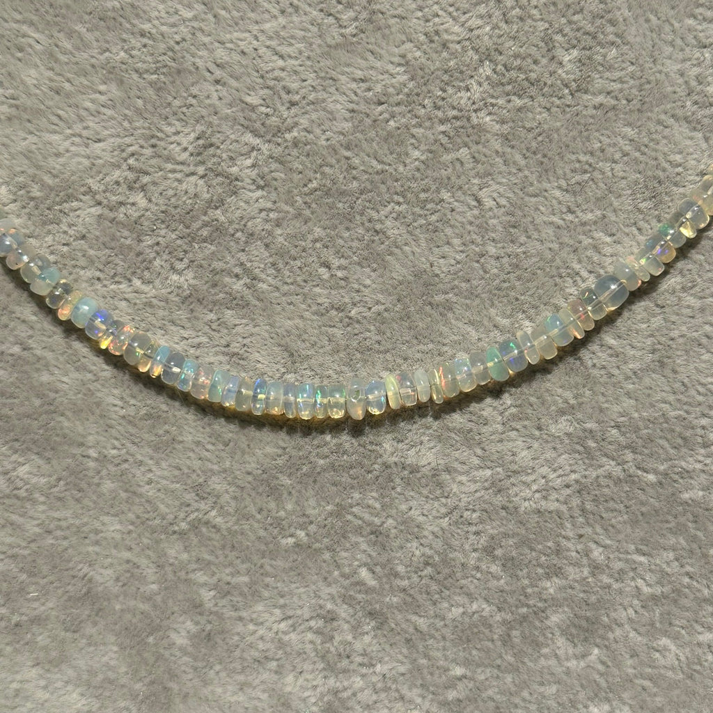 White Ethiopian Opal Necklace