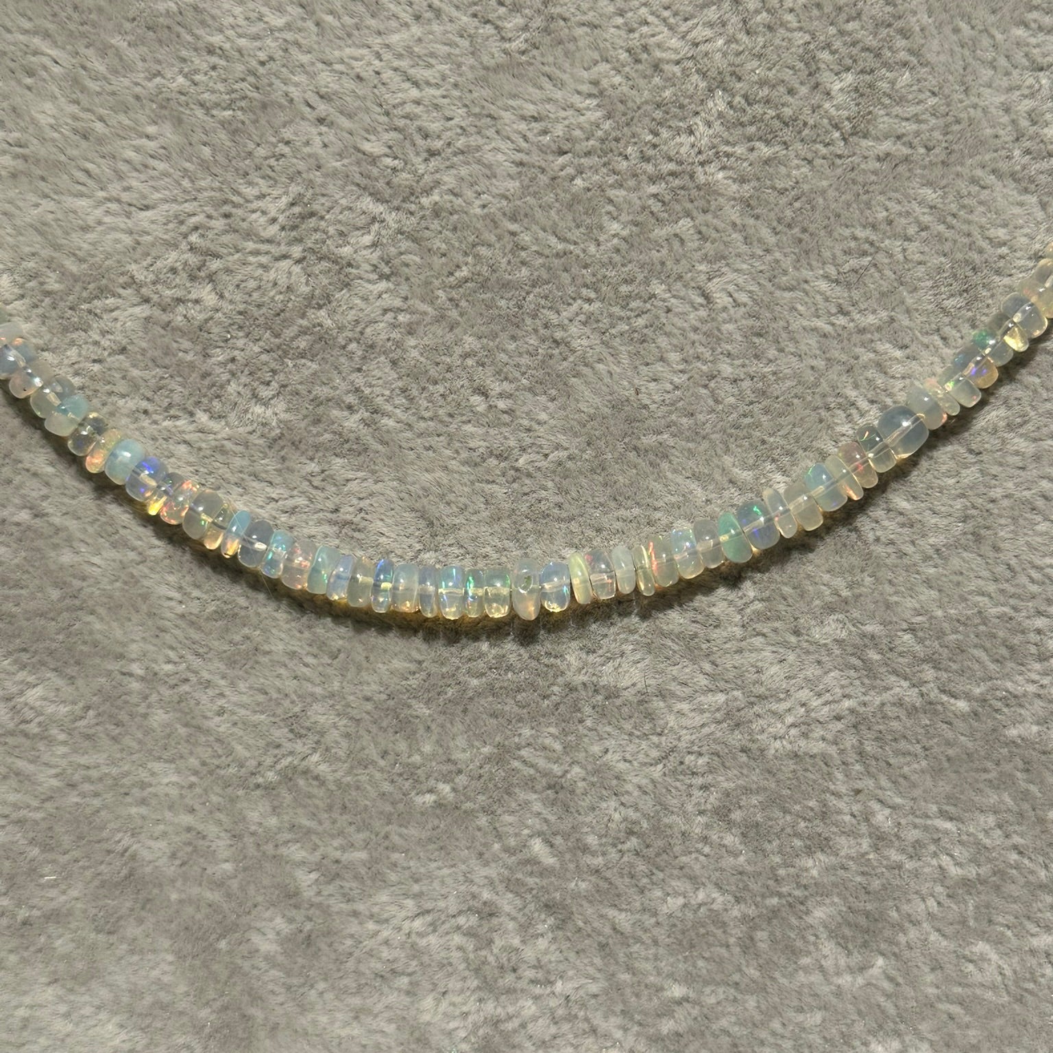 White Ethiopian Opal Necklace