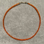 Orange Ethiopian Opal Necklace