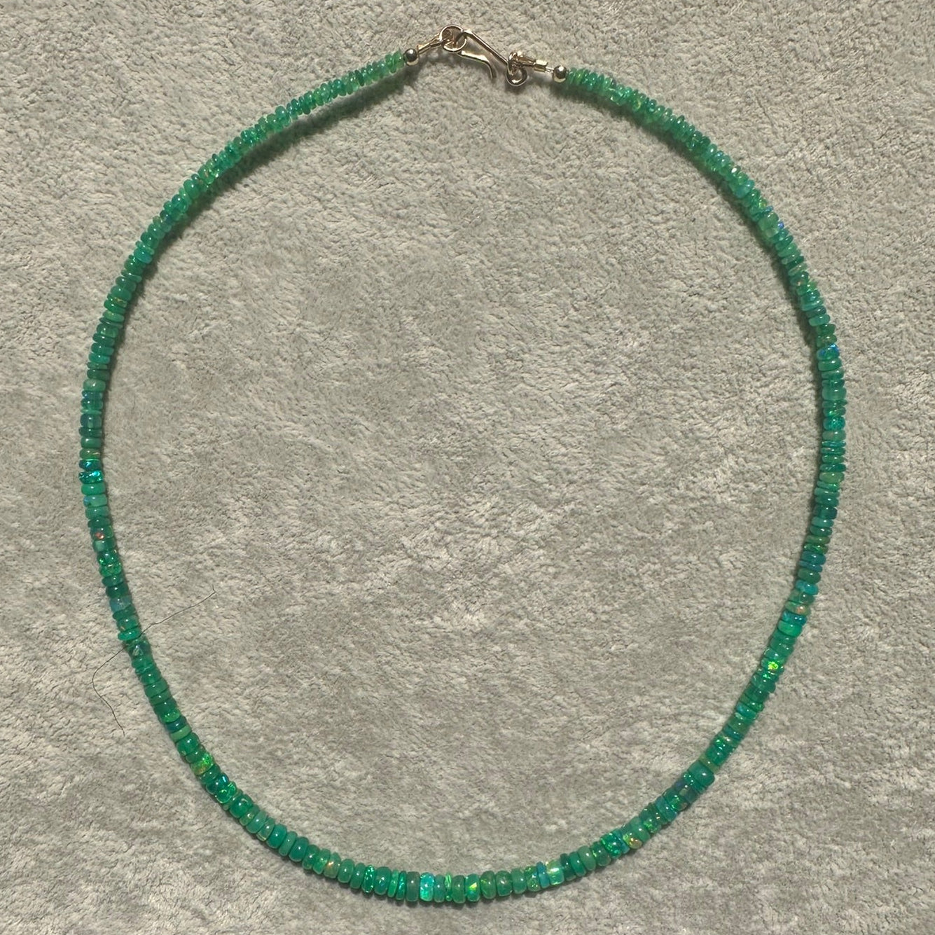 Green Ethiopian Opal Necklace