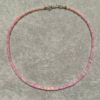 Pink Ethiopian Opal Necklace
