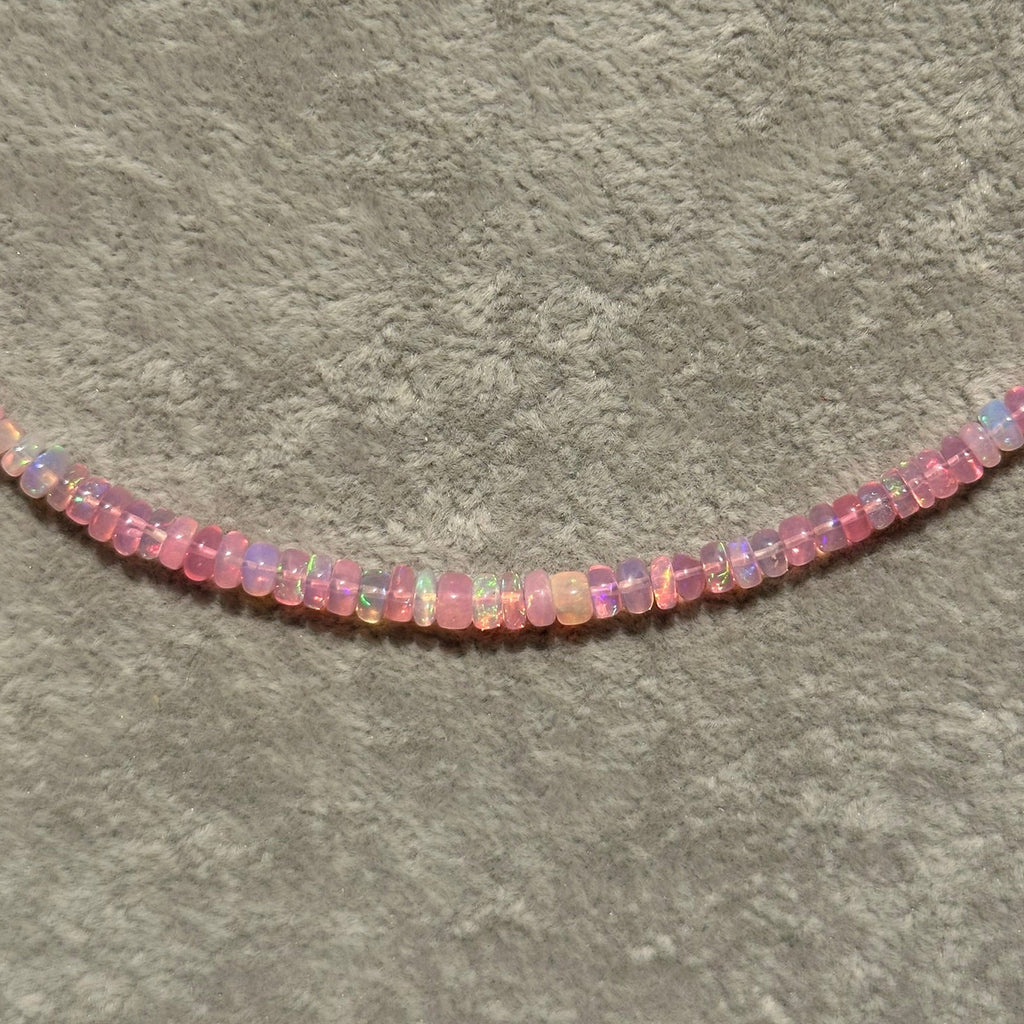 Pink Ethiopian Opal Necklace