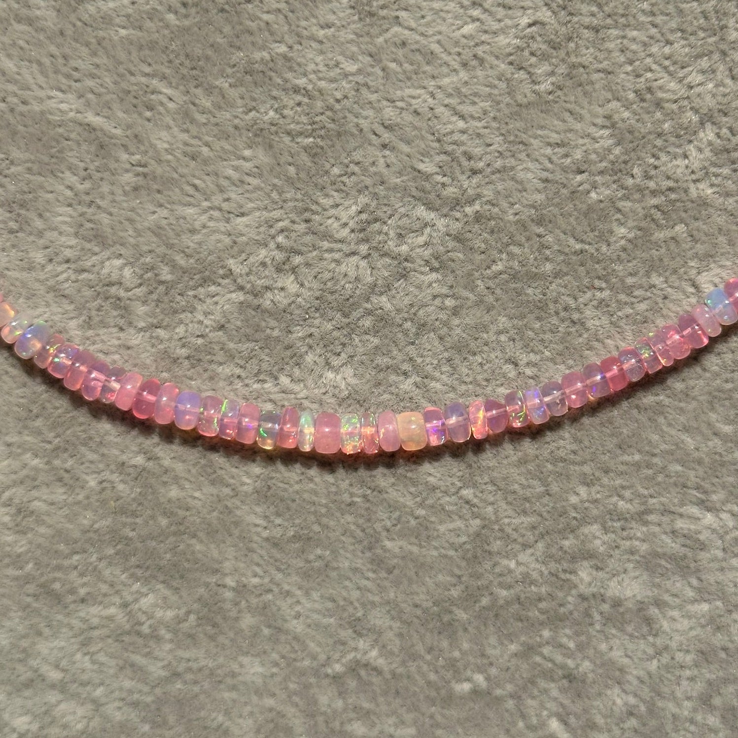 Pink Ethiopian Opal Necklace