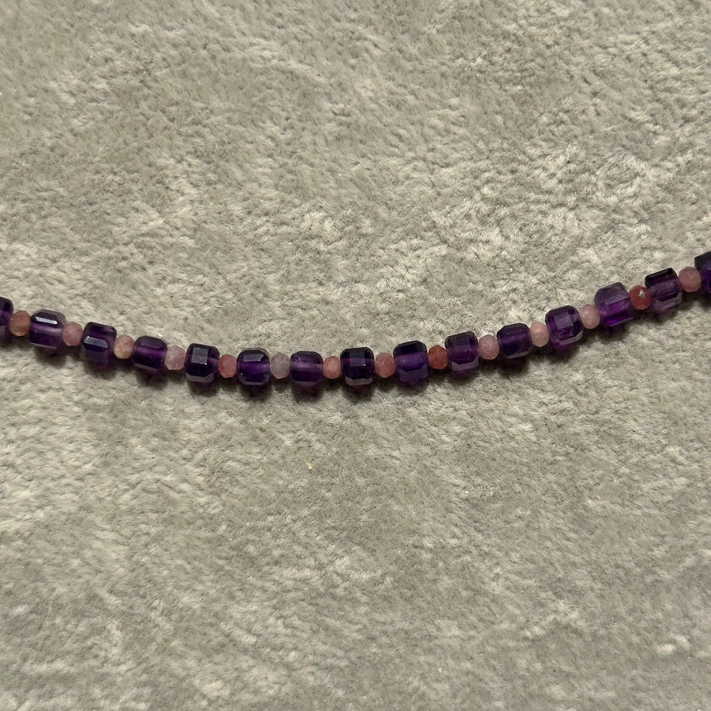 Amethyst & Pink Tourmaline Necklace
