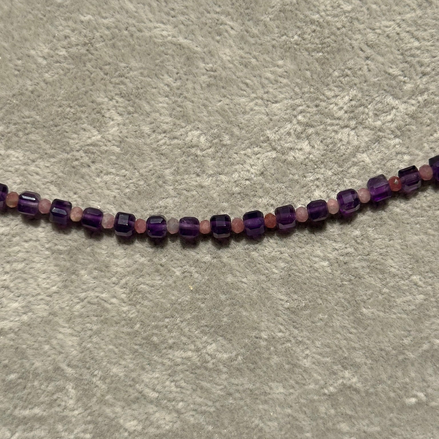 Amethyst & Pink Tourmaline Necklace