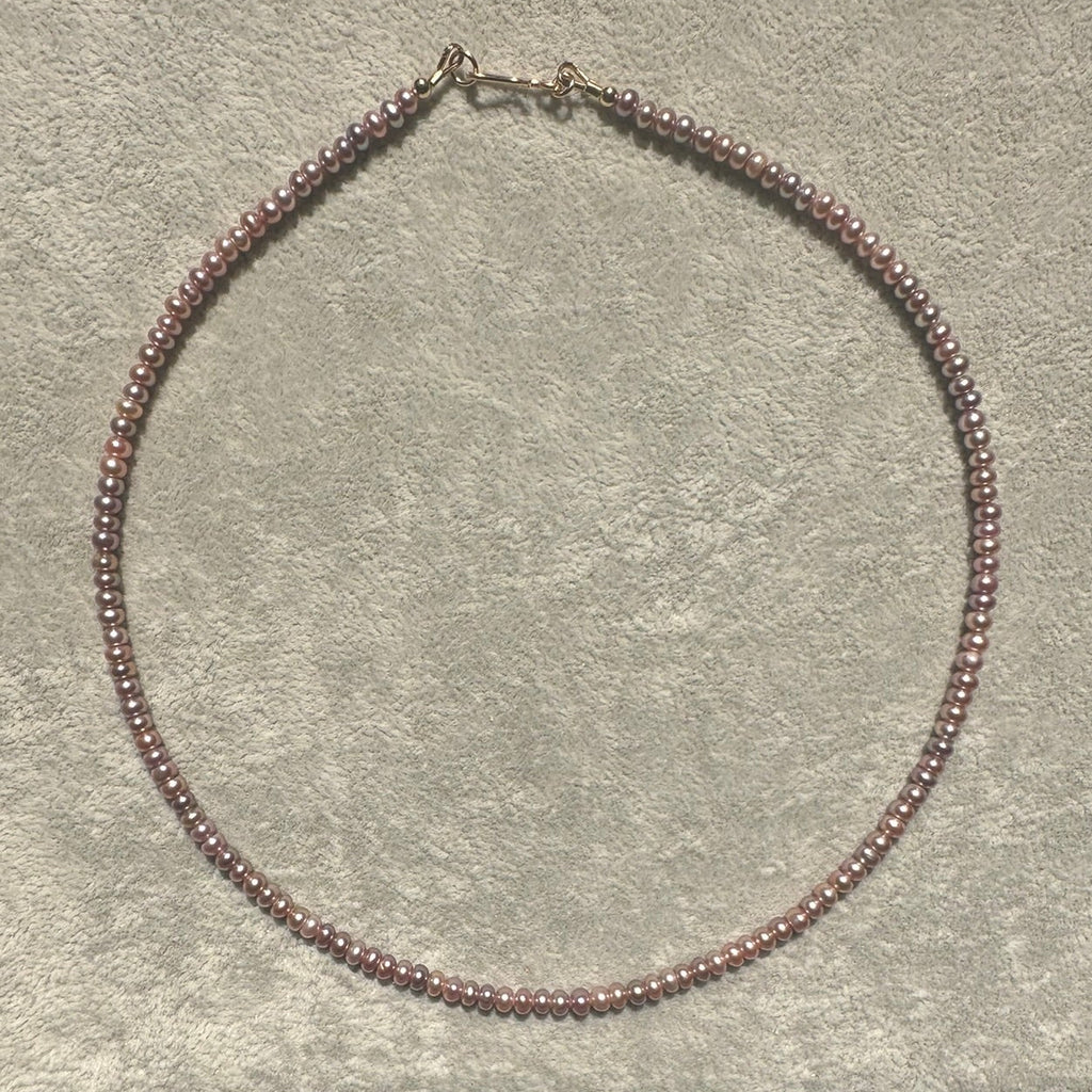 Lavender Pearl Necklace