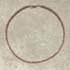 Dainty Pink Tourmaline Necklace