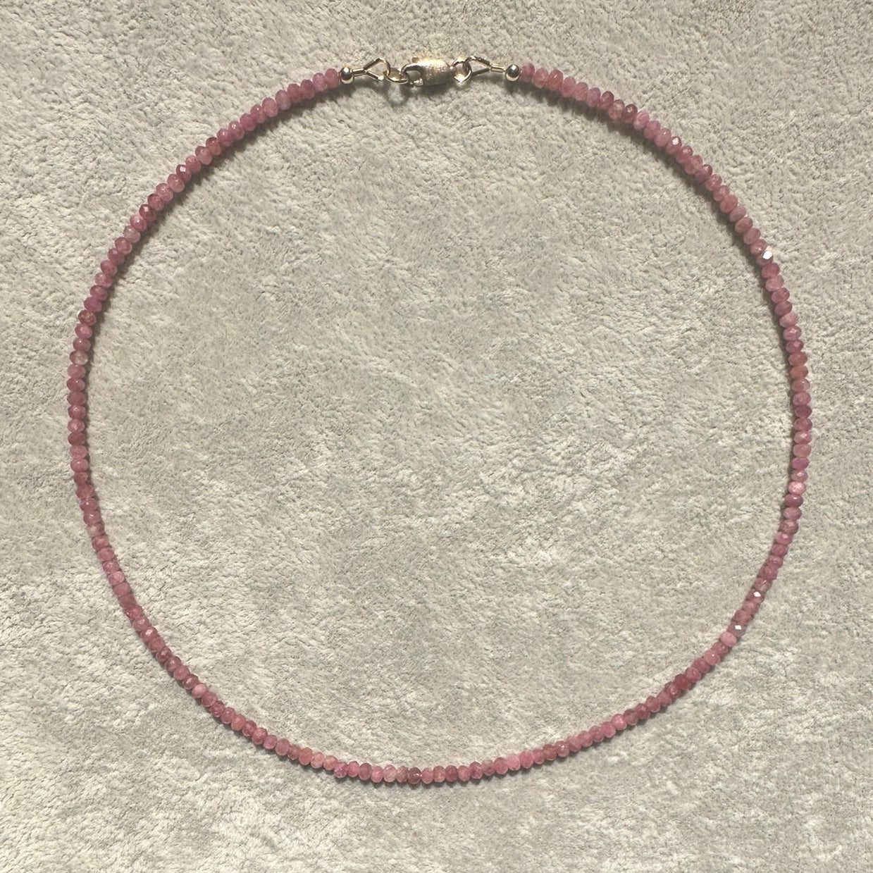 Dainty Pink Tourmaline Necklace