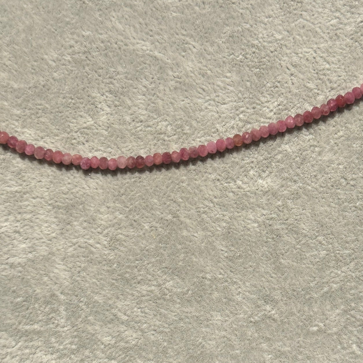 Dainty Pink Tourmaline Necklace