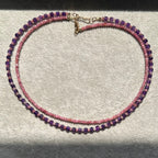 Dainty Pink Tourmaline Necklace