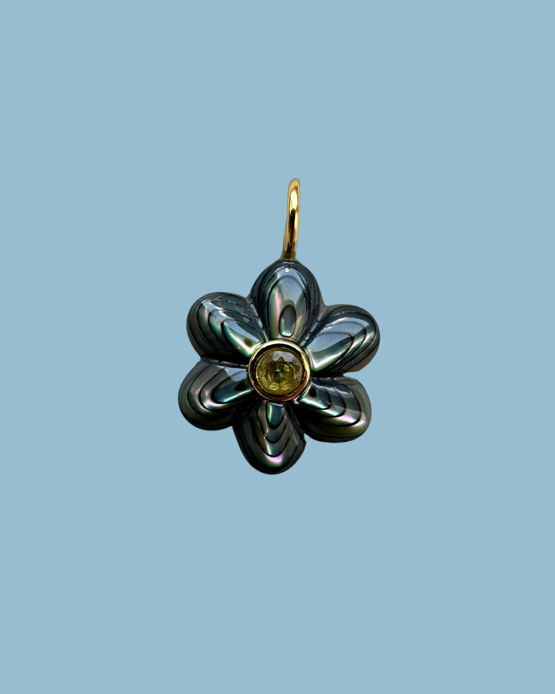 Abalone Flower Charm 01