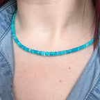 Blue Ethiopian Opal Necklace