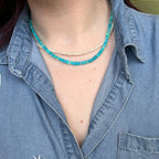 Blue Ethiopian Opal Necklace