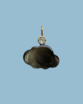 Dainty Black Mother of Pearl Cloud Charm