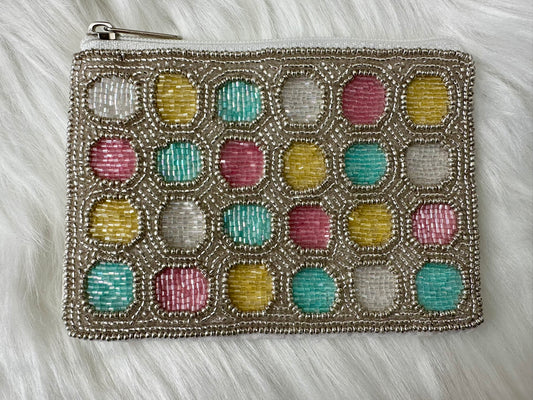 Pastels Beaded Coin Purse