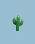 Green Jade Cactus Charm