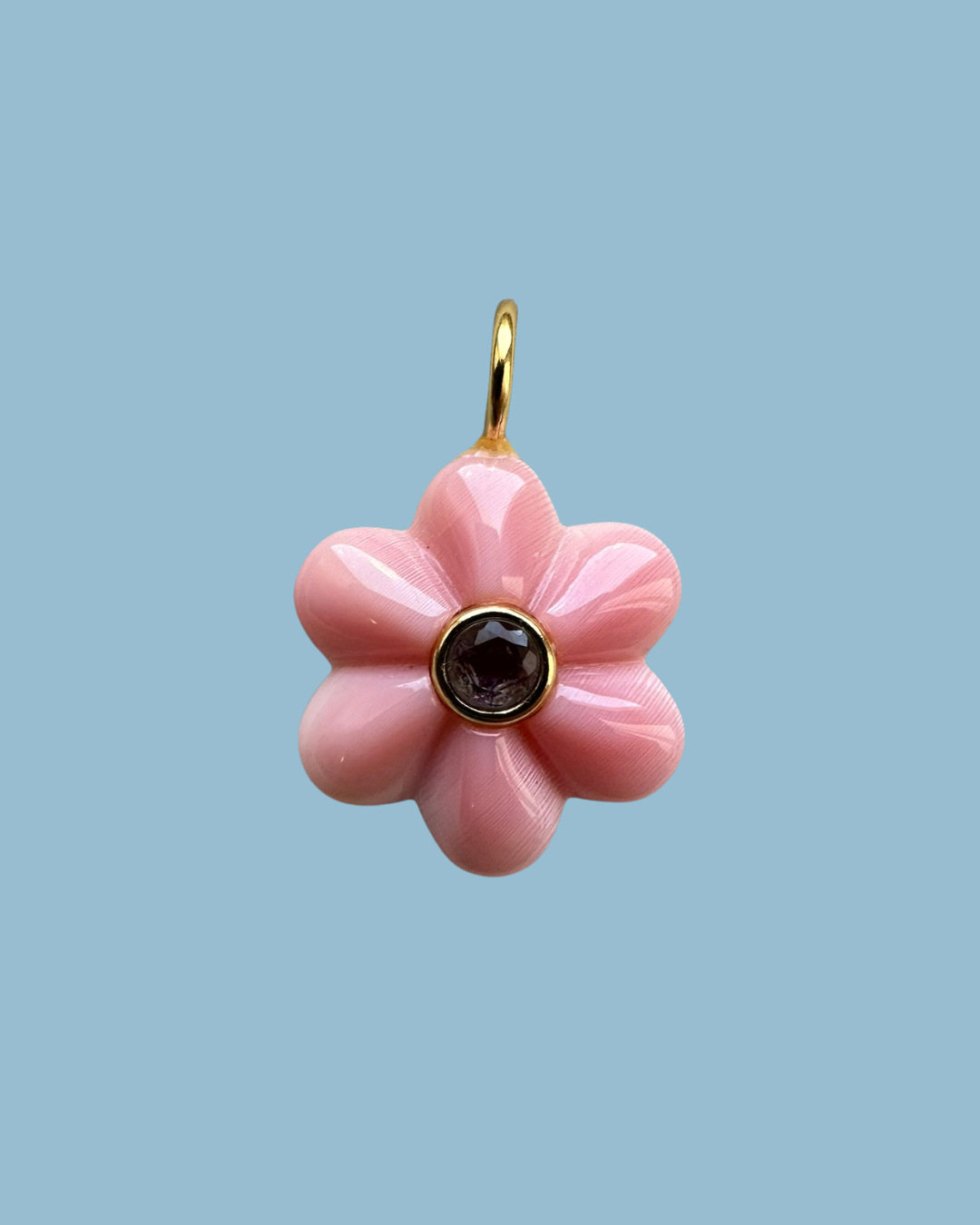 Queen Conch Flower Charm